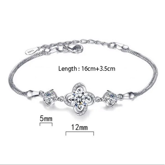 Sterling Silver 925 CZ Bracelet - Picture 4 of 7
